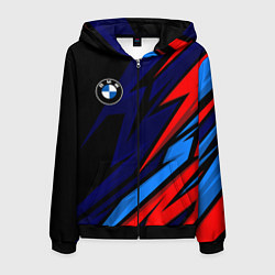 Мужская толстовка на молнии BMW - m colors and black