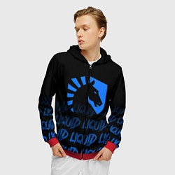 Толстовка 3D на молнии мужская Team Liquid style, цвет: 3D-красный — фото 2