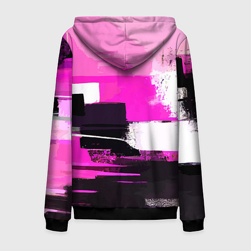 Мужская толстовка на молнии Black pink - girl-group - South Korea / 3D-Черный – фото 2