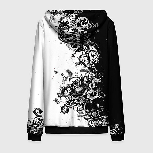 Мужская толстовка на молнии Иллюстрация свободы / 3D-Черный – фото 2