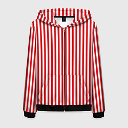 Мужская толстовка на молнии Красная полоса