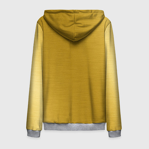 Мужская толстовка на молнии Дракон на золоте / 3D-Меланж – фото 2