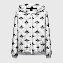 Толстовка 3D на молнии мужская Quatro, цвет: 3D-меланж