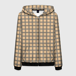 Мужская толстовка на молнии Бежевый в полоску