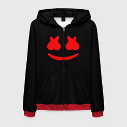 Толстовка 3D на молнии мужская Маршмеллоу Comstock, цвет: 3D-красный