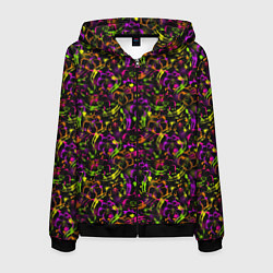 Мужская толстовка на молнии Color bright pattern