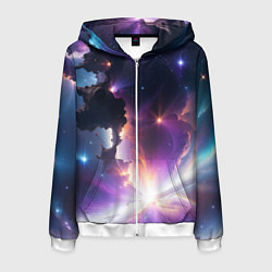 Мужская толстовка на молнии Космическая вспышка