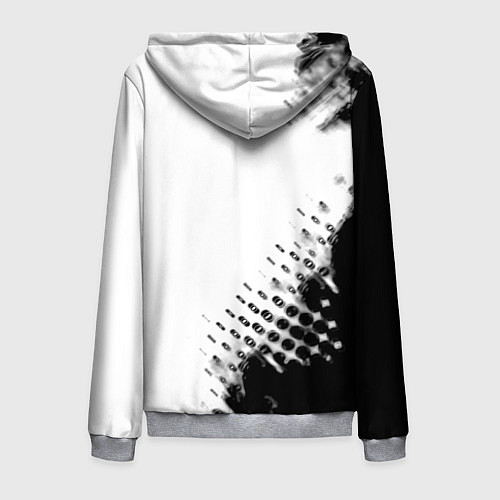 Мужская толстовка на молнии Алиса краски текстура / 3D-Меланж – фото 2