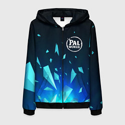 Толстовка 3D на молнии мужская Palworld взрыв частиц, цвет: 3D-черный