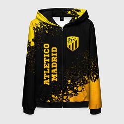 Мужская толстовка на молнии Atletico Madrid - gold gradient вертикально