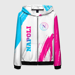 Мужская толстовка на молнии Napoli neon gradient style вертикально