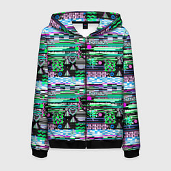 Мужская толстовка на молнии Abstract color pattern