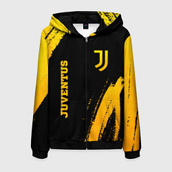 Мужская толстовка на молнии Juventus - gold gradient вертикально