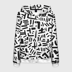 Мужская толстовка на молнии Паттерн линиями