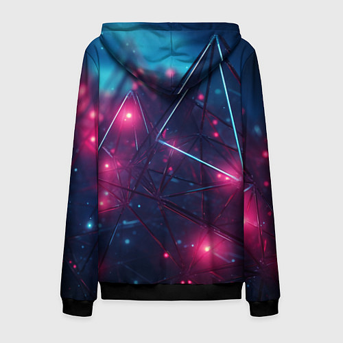 Мужская толстовка на молнии Конструкция с ярким свечением / 3D-Черный – фото 2