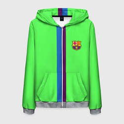 Толстовка 3D на молнии мужская Barcelona fc sport line, цвет: 3D-меланж