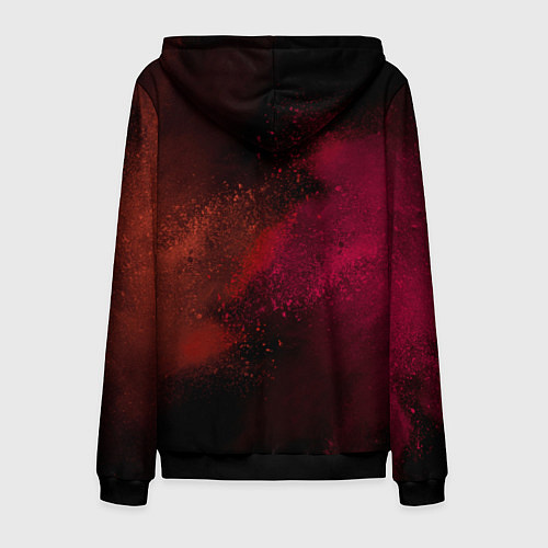 Мужская толстовка на молнии Smile and colors / 3D-Черный – фото 2