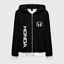 Мужская толстовка на молнии Honda white logo auto