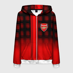 Мужская толстовка на молнии Arsenal fc sport geometry steel