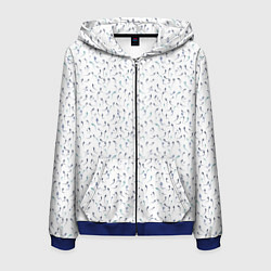 Мужская толстовка на молнии Сперматозоиды разноцветные паттерн