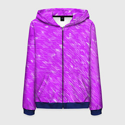 Мужская толстовка на молнии Фиолетово-белые мазки