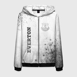 Мужская толстовка на молнии Everton - white gradient вертикально