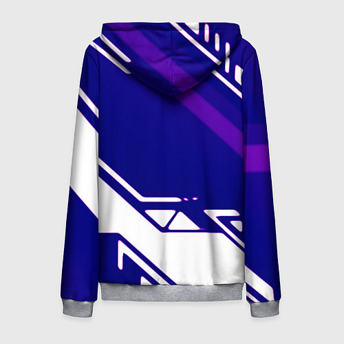 Мужская толстовка на молнии Нинтендо геометрия киберспорт / 3D-Меланж – фото 2
