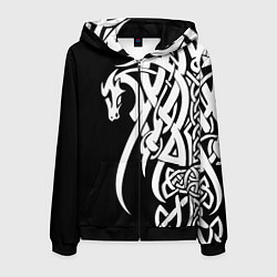 Мужская толстовка на молнии Языческий кельтский орнамент тату