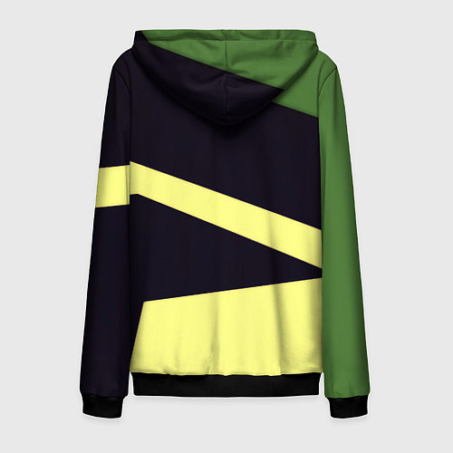 Мужская толстовка на молнии Arsenal geometry / 3D-Черный – фото 2