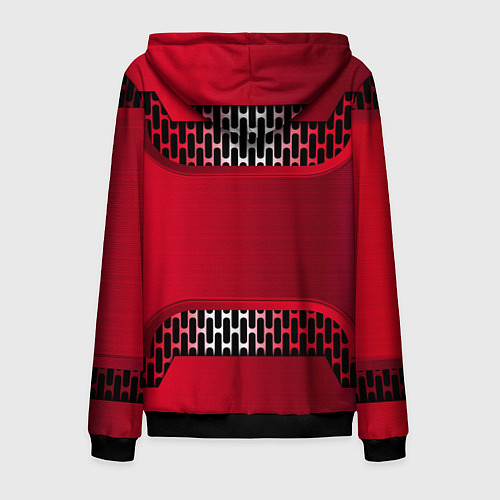 Мужская толстовка на молнии Audi metal steel / 3D-Черный – фото 2