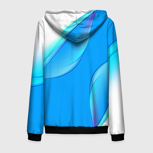 Мужская толстовка на молнии BMW abstrac line steel / 3D-Черный – фото 2