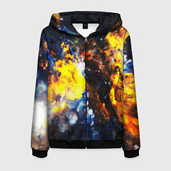 Мужская толстовка на молнии Космическая абстракция