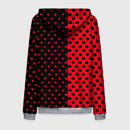 Мужская толстовка на молнии Doom pattern steell / 3D-Меланж – фото 2