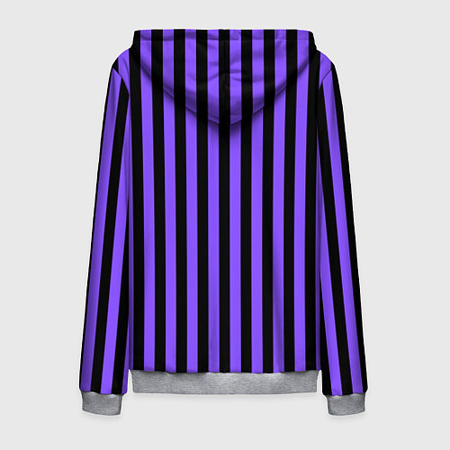 Мужская толстовка на молнии Академия Невермор фиолетовый верх / 3D-Меланж – фото 2