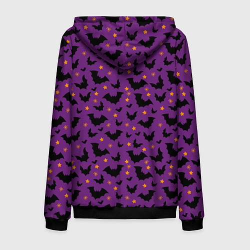 Мужская толстовка на молнии Мрачный полёт / 3D-Черный – фото 2