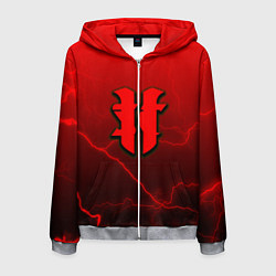 Толстовка 3D на молнии мужская Starcraft молнии, цвет: 3D-меланж