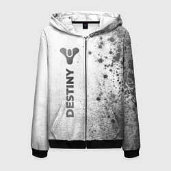 Мужская толстовка на молнии Destiny - white gradient по-вертикали