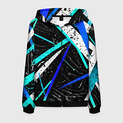 Мужская толстовка на молнии Разноцветные праздничные линии