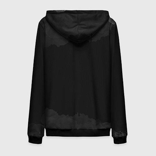 Мужская толстовка на молнии Дед мороз панк / 3D-Черный – фото 2