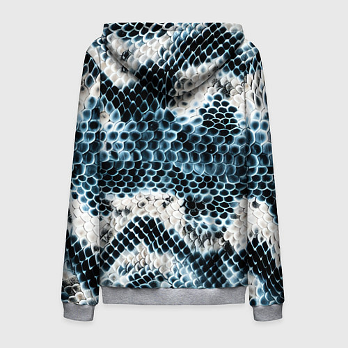 Мужская толстовка на молнии Из кожи змеи / 3D-Меланж – фото 2