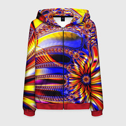 Мужская толстовка на молнии Психоделика стекло