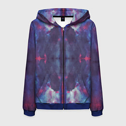 Мужская толстовка на молнии Тай-дай космос