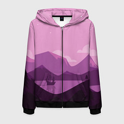 Мужская толстовка на молнии Горное озеро