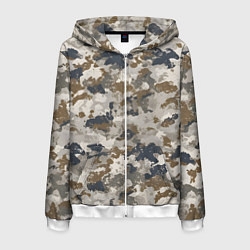 Мужская толстовка на молнии Светлый камуфляж