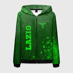 Толстовка 3D на молнии мужская Lazio - green gradient вертикально, цвет: 3D-черный