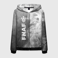 Мужская толстовка на молнии FNAF - grey gradient по-вертикали