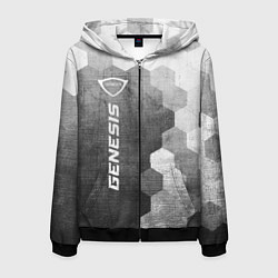 Мужская толстовка на молнии Genesis - grey gradient по-вертикали