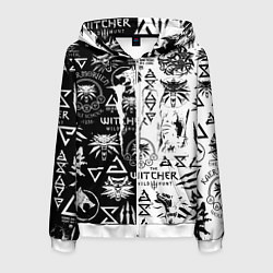 Толстовка 3D на молнии мужская Monster energy логотипы игр, цвет: 3D-белый