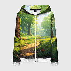 Мужская толстовка на молнии Fabulous forest