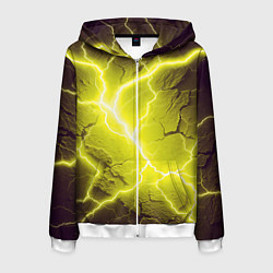 Мужская толстовка на молнии Color yellow black